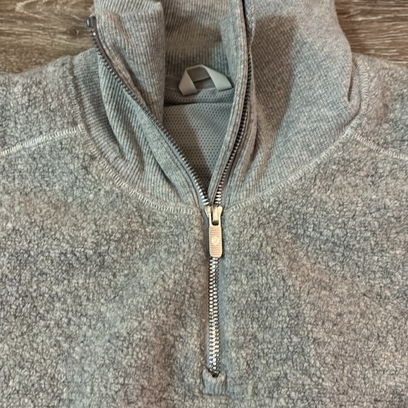 lululemon fuzzy fleece quarter zip size 6 gray - Picture 2 of 9